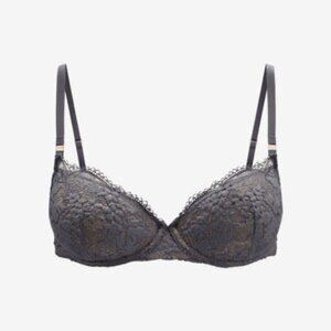 ThirdLove All Day Lace T-shirt Bra Charcoal - Size 36G